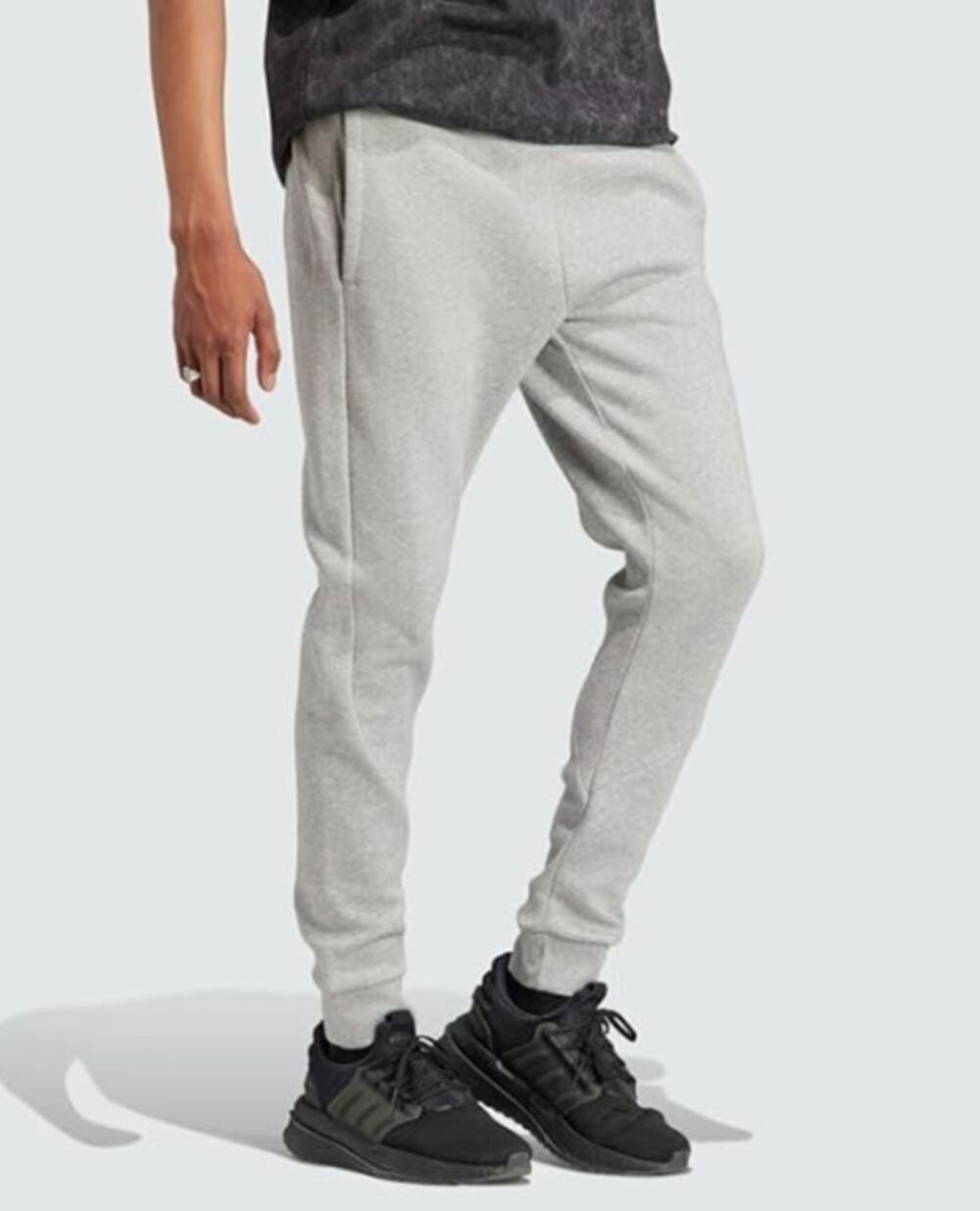 Adidas Mens Stadium Fleece Jogger Sweatpants Gray Large
